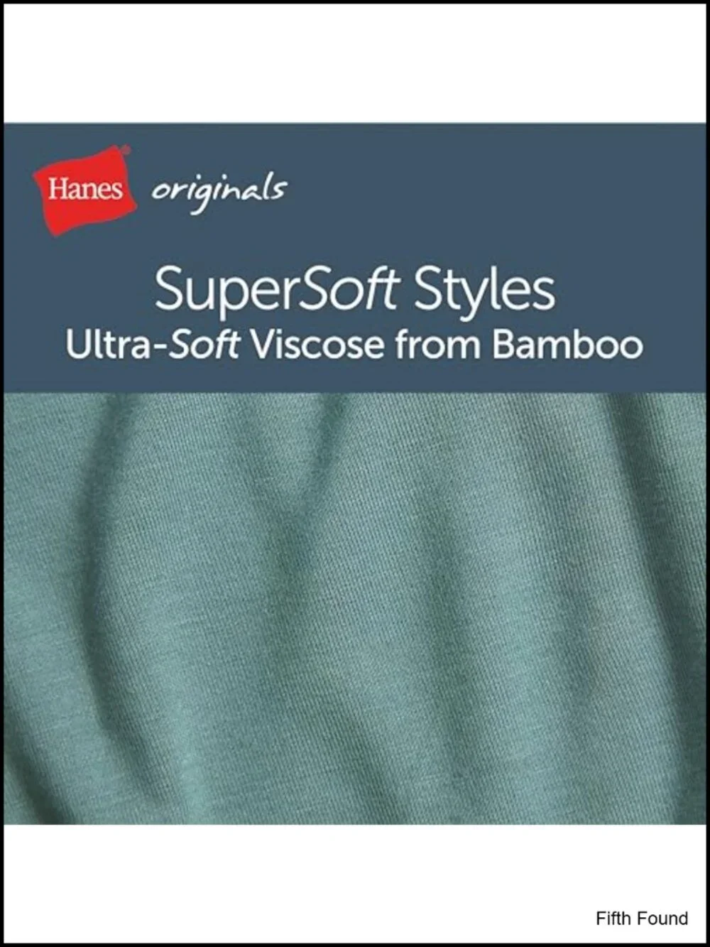Hanes Men's Supersoft Viscose from Bamboo Undershirt, 2-Pack